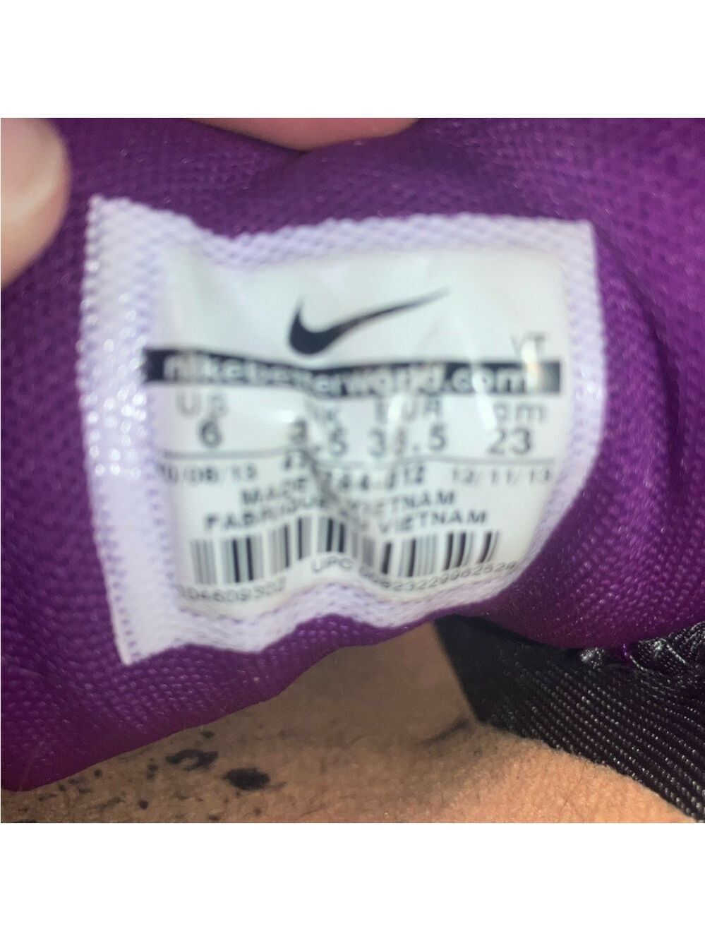 Nike Air Max sneakers in a striking purple, grey, and orange Women’s size 6 - Picture 6 of 8